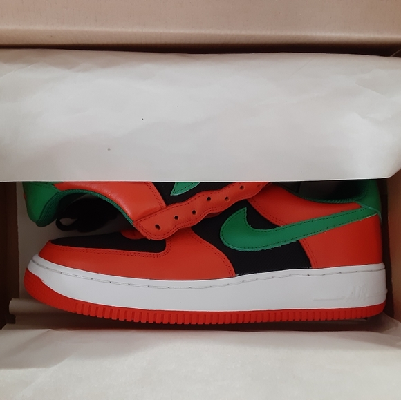 2003 Air Force 1 "Carnival" OrangeFlash/ClassicGrn - Picture 3 of 5